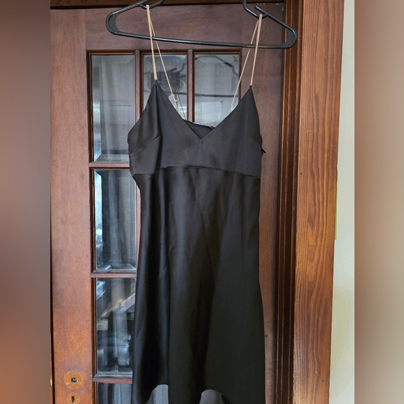 Zara | Chain Strap Satin Effect Dress - Picture 2 of 5